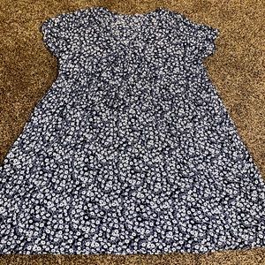 Blue floral dress